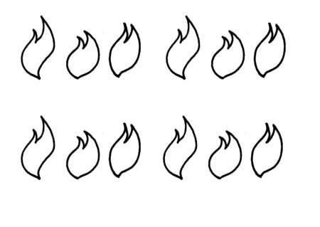 Трафареты пламени для вырезания из бумаги (43 фото)