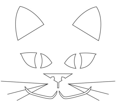 Уши кота для вырезания