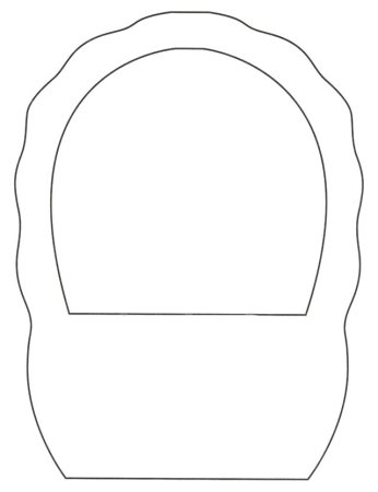 Коробка для торта трафарет