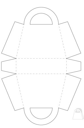 Корзина раскраска для детей