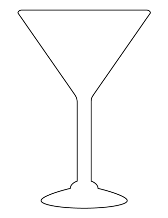 Трафарет Рюмка