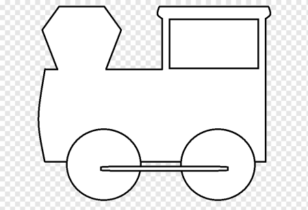 Поезд трафарет для детей