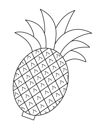 Pineapple трафарет для детей
