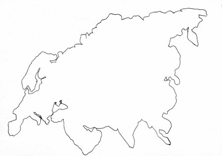 Евразия очертания материка