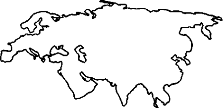 Евразия очертания материка