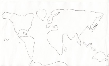 Карта мира для рисования