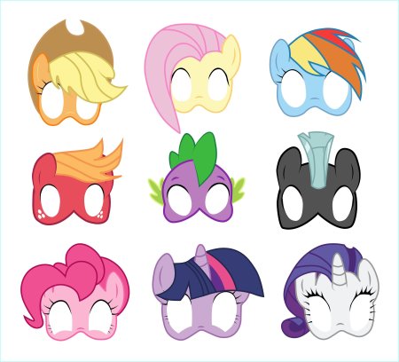 Маска my little Pony