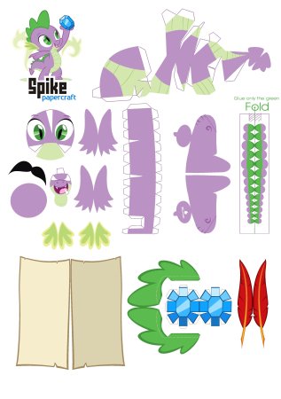 Papercraft Спайк май