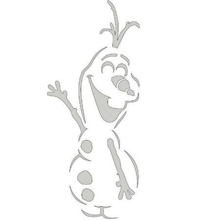 Олаф трафарет на окно