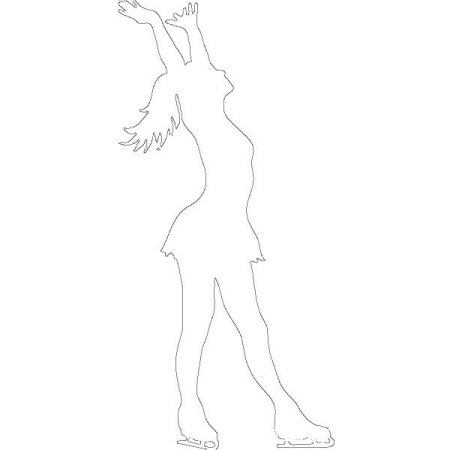 Фигуристка трафареты для вырезания из бумаги