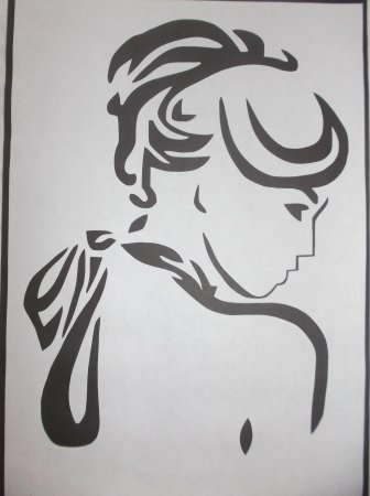 Трафарет для вырезания из бумаги