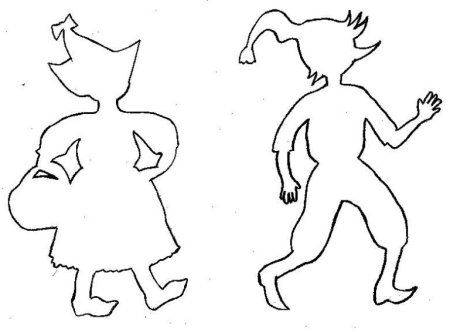 Силуэты сказочных героев