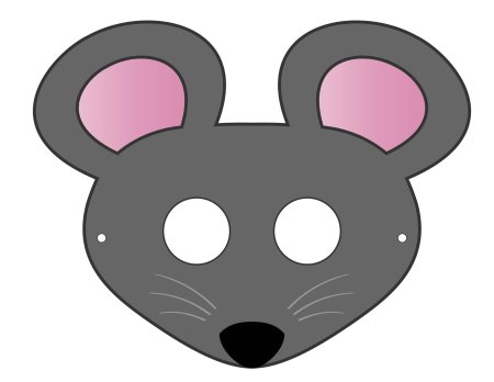 Бумажная маска мышки