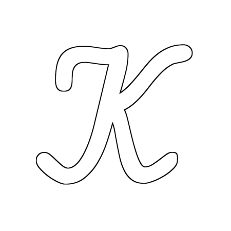 Контур букв