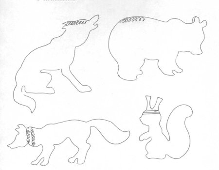 Трафареты диких животных для вырезания из бумаги (34 фото)