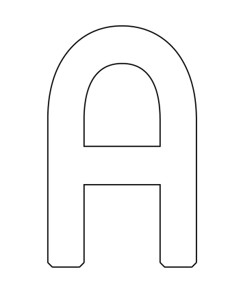 Буквы на а4