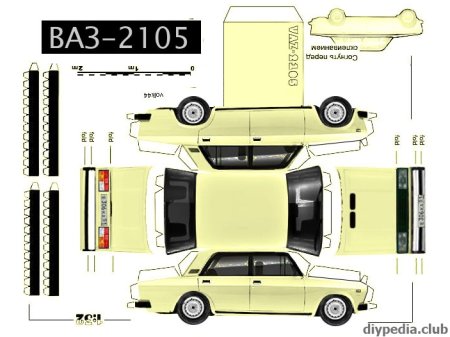 Развертка автомобиля ВАЗ 2105