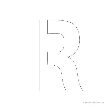Трафарет буквы r