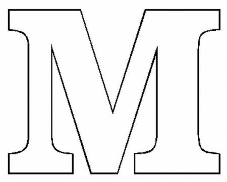 Контуры букв для вырезания