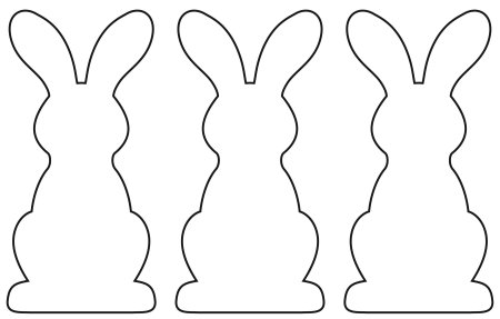 Трафарет зайчика