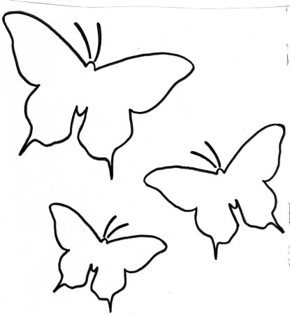 Трафареты маленьких бабочек для вырезания из бумаги (44 фото)