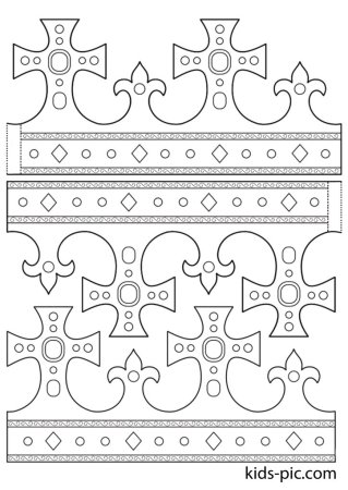 Корона трафарет