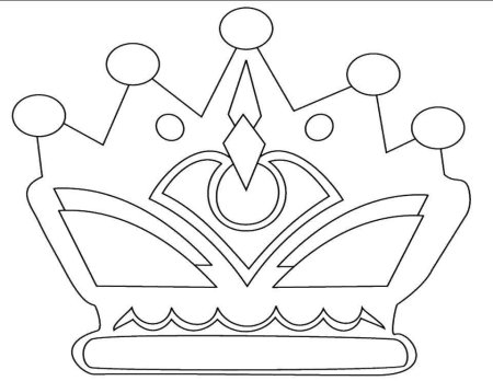 Корона трафарет
