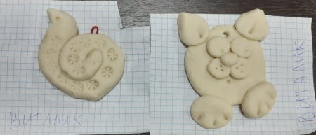Простые фигурки из соленого теста для детей