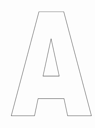 Трафарет английских букв для вырезания