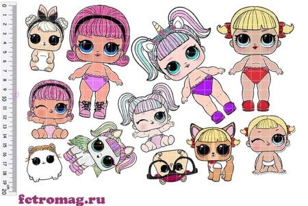 Куклы ЛОЛ из бумаги