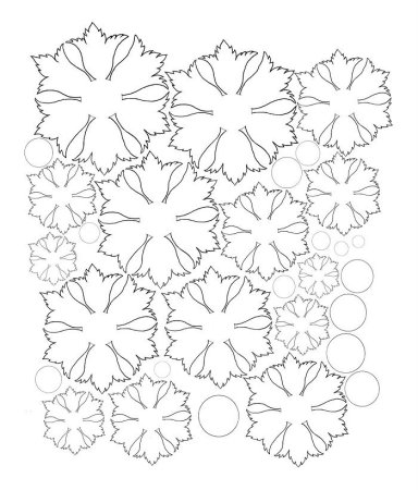 Трафареты цветка василька для вырезания из бумаги (42 фото)