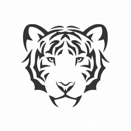Трафарет тигра