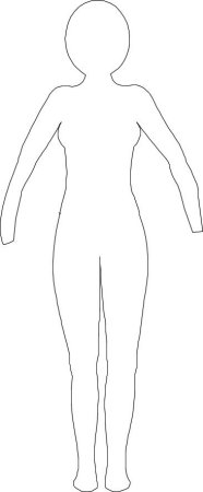 Трафарет куклы