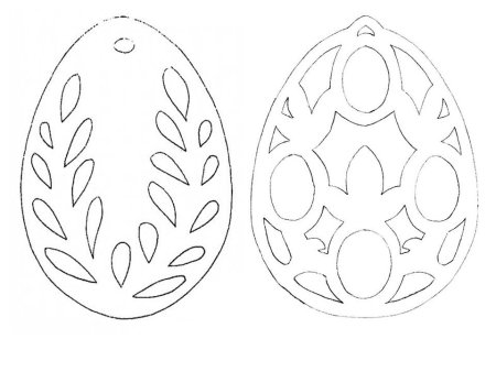 Вытынанки пасхальные яйца