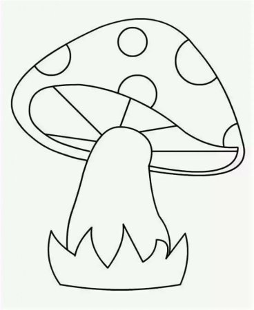 Мухомор раскраска