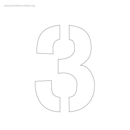 Цифра 6 трафарет
