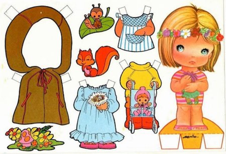 Бумажные куклы с одеждой tiny Betsy MCCALL