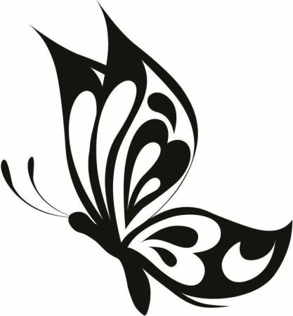 Трафареты бабочек для декора