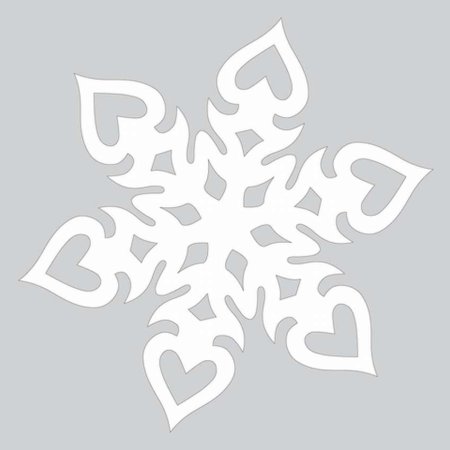 Снежинки на окна трафареты