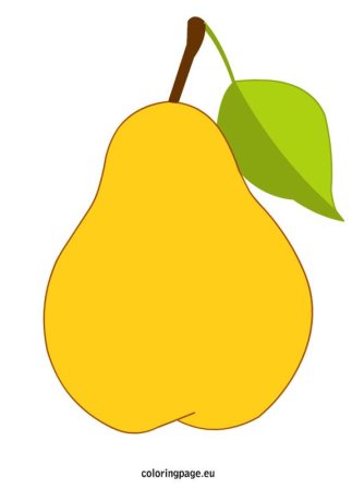 Маска груша для детей на голову