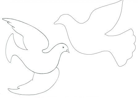 Трафареты голубей к 9 мая для вырезания из бумаги (41 фото)
