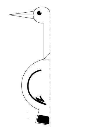 Аист поделка из бумаги