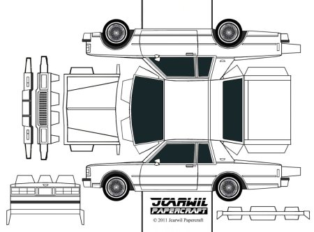JCARWIL Papercraft фургон