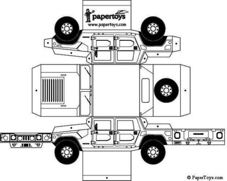 Hummer h1 развертка