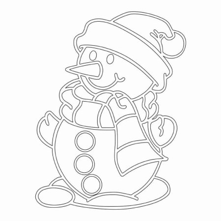 Снеговики на окна трафареты