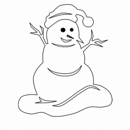 Снеговик раскраска