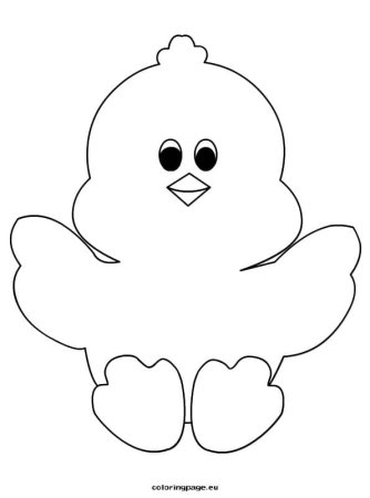 Трафарет цыпленка