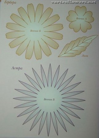 Хризантема Кремист из фоамирана