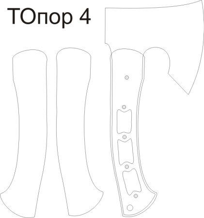 Шаблон топора