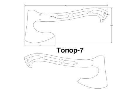 Топорик DXF